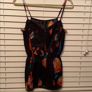 Black and floral top